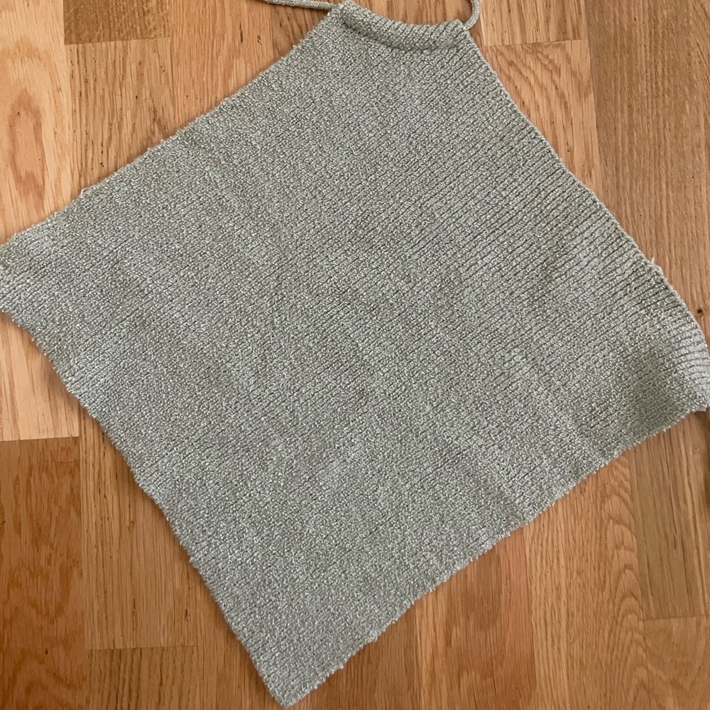 Green knit top